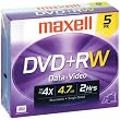Maxell 4.7GB 4x DVD+RW (5-Pack)