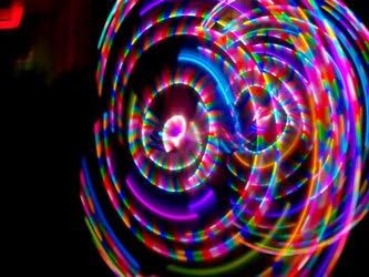 42" 106cm 2-piece Phoenix - LED Hula Hoop By Colorado Hula Hoops