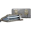 AUTHENTIC COACH ZOE PATENT LEATHER ACCORDIAN ZIP AROUND WALLET 41868