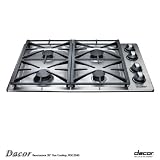 Dacor cooktops:Dacor RGC304SNGH 30 Inch Cooktop