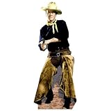 John Wayne with Chaps Life-Size Cardboard Stand-Up Type: Nomad Removable Wall Sticker - 36
