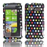 For Verizon HTC Trophy 6985 Accessory - Color Dots Design Hard Protective H ....