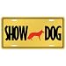 New  White German Shepherd Dog / Show Dog  License Plate Dog
