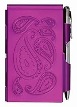 Flip Notes Pen and Notepad- Passion Purple