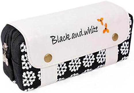 2015 Creative Oxford Pen Pouch Square Pencil-box Multi-functional Zipper Pencil Bags Double Layer, with Snow Pattern