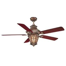 Savoy House 54-680-5RO-234 Bientina 3 Light 5 Blade Ceiling Fan in Parisian Bronze with... by Savoy House