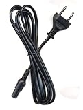 Philips European Mains Lead Cable - Figure 8 to 2 Pin Euro Plug - 1.5 metres (EUROPEAN ONLY - NOT UK)