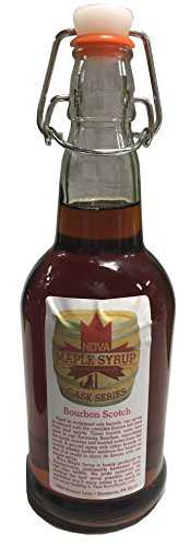 Bourbon Barrel Aged Nova Maple Syrup - Pint (16 Fl Oz) (Scotch Bourbon)