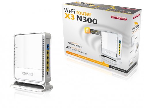 Sitecom Wireless Router N300 X3 - X-Series 2.0 - Including Sitecom Cloud Security, Bianco