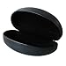 MyEyeglassCase Large Sunglasses Case - Black hard Shell Glasses Case - Eyeglass Case Holder with Drawstring Pouch and Cleaning cloth for Men and Women (AS413 Black Z)