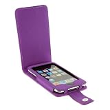 GTMax Premium Purple Flip Leather Case for Apple Ipod Touch Itouch 8Gb 16GB 32Gb 2G 2nd Generation