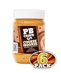 PB Crave Natural Peanut Butter, Cookie Nookie, 16oz Jars, (Pack of 6)