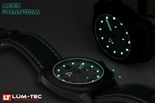 Lum-Tec M33 Black Phantom Luminous Chronograph Watch Lum-Tec M33 Black Phantom Luminous Chronograph Watch