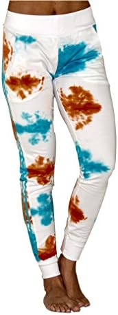 Organic Cotton Peace Love Joggers (Large, Orange Blue Tie Dye)