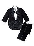 Infant Baby Toddler Boys Black Tuxedo with Tail 2T