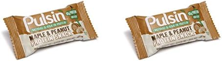 (2 PACK) - Pulsin Maple &amp; Peanut Protein Natural Peanut Snack | 50 x 18g x | 2 PACK - SUPER SAVER - SAVE MONEY