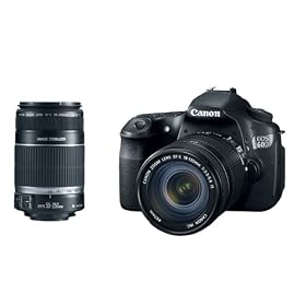 Canon EOS 60D 18 MP Digital SLR Camera (with EF-S 18-135 mm IS Lens) Kit and EF-S 55-250mm IS Lens Bundle (EOS60D1BUN)