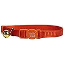 Coastal Pet Products CCP7001SSO Nylon Safe Cat Adjustable Breakaway Collar with Bells, Sunset Orange