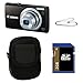 Canon PowerShot A2400 IS 16.0 MP Digital Camera Bundle with Canon Metal Neck Strap, Carrying Case & 2 GB SD Card