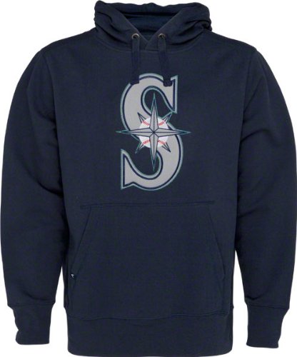 Seattle Mariners Navy Signature Hooded Sweatshirt