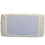 Bargoose Secure Corner Cotton Crib Sheet - White