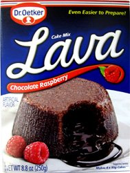 Oetker Lava Cake Raspberry w Chocolate Filling 8.8 oz  8cou by Dr. Oetker