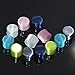 Longbeauty 6Pair Cat's Eye Organic Stone Double Flared Saddle Plug Gauge Ear Expander Stretcher Piercing