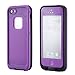 iPhone 5 Waterproof Case, iPhone 5S Waterproof Case, Zoumba Waterproof Shockproof Full Body Skin Case Cover Pouch for iPhone 5 Multi Purpose Protective Skin for water, shock, snow, dirt - Purple