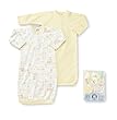 Gerber Brand 2 Pack Placket Front Gown 0-6 Months, Neutral 2009