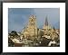 Cathedral View from the Grand Pont, Vaud, Lausanne, Switzerland Places Framed Photographic Poster Print by Walter Bibikow, 31x25
