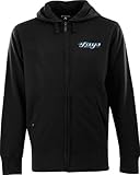 Toronto Blue Jays Black Signature Full-Zip Fleece Hooded Sweatshirt