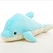 Supper Cute Design Little Stuffed Toys - Sparkling Dolphin Plush Toy with LED Light (Blue, 18 Inch)