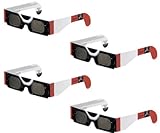 【4個セット】日食グラス【CE(ヨーロッパ安全規格)取得】