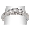 14K White Gold Diamond Ring - 1.00 Ct.
