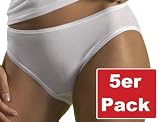 HERMKO 1031 5er Pack Damen Slip aus 100 % europ�ischer Baumwolle, zertifiziert nach �ko-Tex Standard 100, kochfeste Unterhose mit elastischem Abschluss