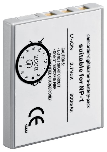 1aTTack.de 1aTTack Ersatzakku f&uuml;r Konica Minolta NP-1, Samsung SLB-0837(800mAh)