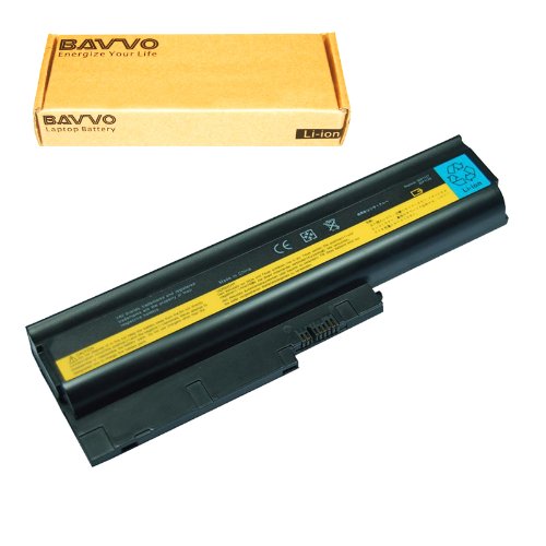 Bavvo 6-cell Laptop Battery for IBM ThinkPad SL500 SL400 SL300 T60 T60P T61 T61P T500 [ Li-ion 6-cell 4400mAh Black ] On Sale