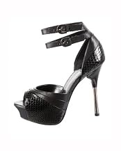 Tegan Snake Leather Banded Sandal