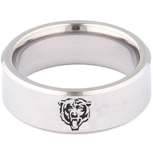 Team Titanium Chicago Bears Logo Ring 9