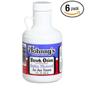 Johnny's French Onion (concentrated), Onion Flavored Au Jus Sauce, 8-Ounce Bottles (Pack of 6)