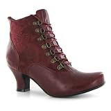 Hush Puppies Giana Red Leather Womens Boots