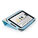 GMYLE Aqua Blue PU Leather Slim Folio Magnetic Flip Stand Case Cover with Sleep/ Wake Function for Barnes & Noble Nook HD 7