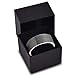 Tungsten Wedding Band Ring 9mm for Men Women Comfort Fit 18K Rose Gold Plated Pipe Cut Flat Brushed Polished Lifetime Guarantee