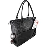 The Sophia Checkpoint-Friendly 15" Laptop Computer Tote Bag Black