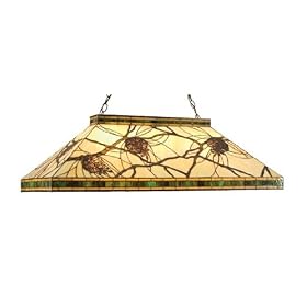 Meyda Tiffany 16690 Ceiling Light Fixture 39L Honey Pinecones Oblong Pendant by Meyda