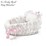 So Truly Real Baby Doll Accessories: Wicker Bassinet With White Liner/Pillow by The Ashton-Drake Galleries