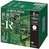 三菱化学メディア DVD-R 4.7GB ビデオ録画用 8倍速 20枚スリムケース入 印刷可能(ワイド) VHR12HSP20