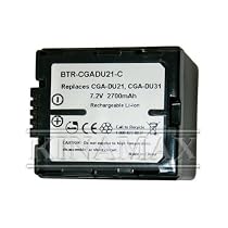 Kinamax BTR-CGADU21-C 2700mAh CGA-DU21 Replacement Battery for Panasonic
