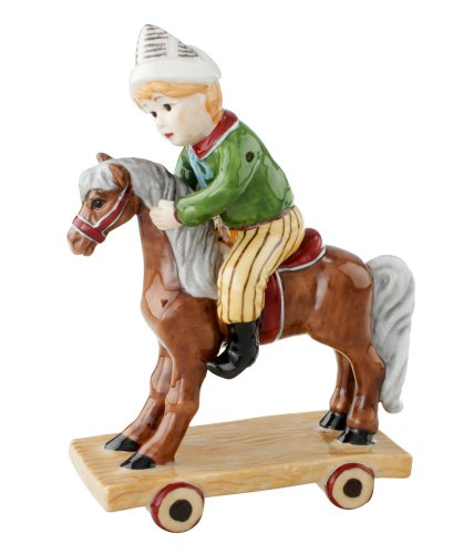 Villeroy & Boch Christmas Joy 5-Inch Ornament, Boy On Rocking Horse