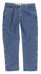 Wrangler 28" Inseam Relaxed Fit Stretch Jeans Stonewashed